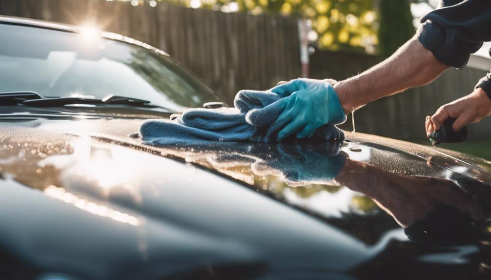 car cleaning at home